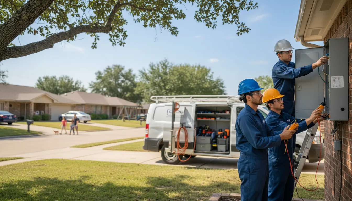 Certified electrician providing emergency electrical services in Cushman, AR